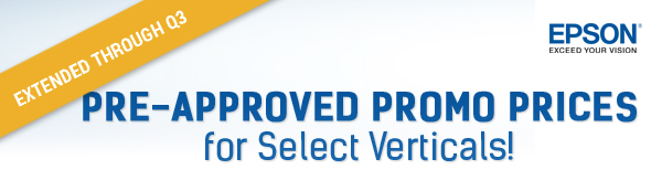Pre-Approved Promo Prices for Select Verticals! Pre-Approved Promo Prices for Select Verticals!
