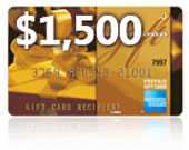 $1,500 American Express Gift Card