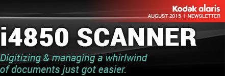 i4850 Scanner... Digitizing and managing a whirlwind of documents just got easier...