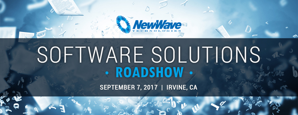 NewWave's Software Solutions Roadshow! Click here to reserve your spot today!