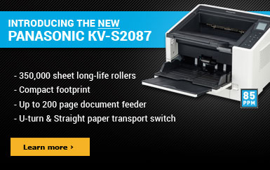 Introducing the new Panasonic KV-S2087! Click for details...